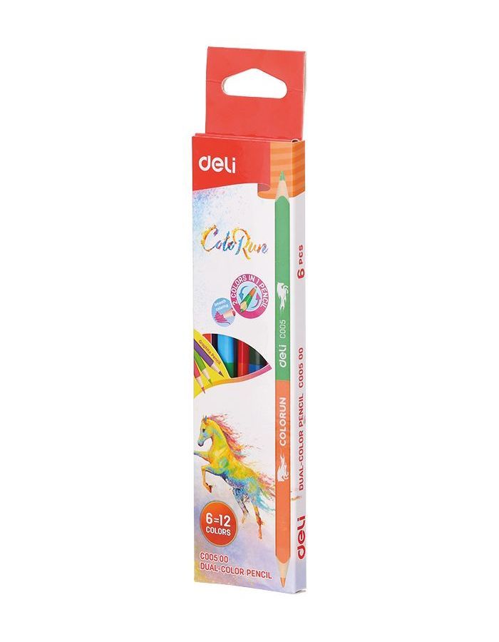 Карандаши цветные Deli ColoRun 12 цветов EC00500 (24 шт. в уп-ке)
Карандаши цветные Deli ColoRun 12 цветов EC00500 (24 шт. в уп-ке)
