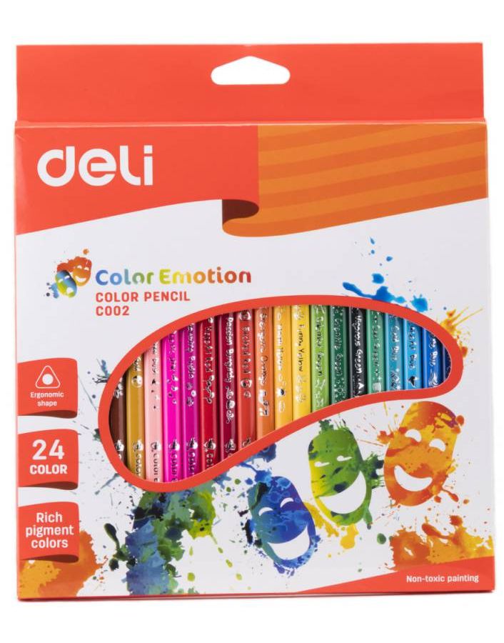 Карандаши цветные Deli Color Emotion 24 цвета EC00220 (12 шт. в уп-ке)
Карандаши цветные Deli Color Emotion 24 цвета EC00220 (12 шт. в уп-ке)