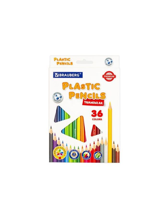 Карандаши цветные пластиковые BRAUBERG PREMIUM, 36 цветов, трехгранные, грифель мягкий 3 мм, 181664
Карандаши цветные пластиковые BRAUBERG PREMIUM, 36 цветов, трехгранные, грифель мягкий 3 мм, 181664