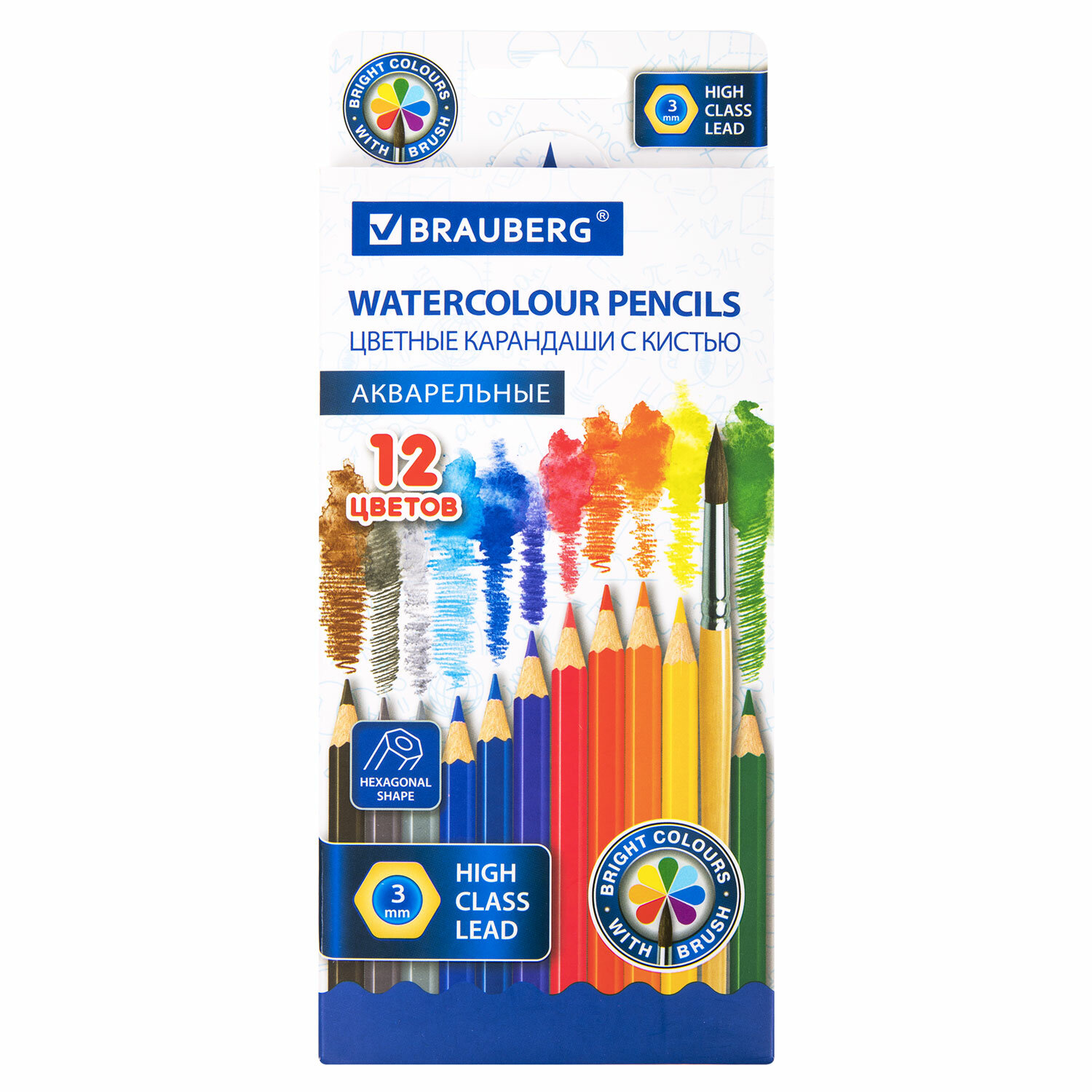 181848, Карандаши цветные акварельные классические мягкие BRAUBERG, 12 цветов, с КИСТЬЮ, 181848
181848, Карандаши цветные акварельные классические мягкие BRAUBERG, 12 цветов, с КИСТЬЮ, 181848