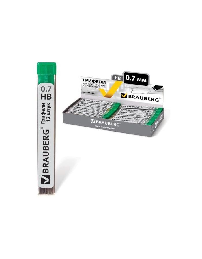Грифели запасные BRAUBERG, КОМПЛЕКТ 12 шт., Hi-Polymer, HB, 0,7 мм, 180446, (72 шт.)
Грифели запасные BRAUBERG, КОМПЛЕКТ 12 шт., Hi-Polymer, HB, 0,7 мм, 180446, (72 шт.)