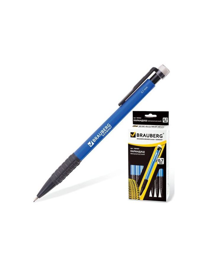 Карандаш механический BRAUBERG Comfort, корпус синий, резиновый грип, ластик, 0,7 мм, 180464, (24 шт.)
Карандаш механический BRAUBERG Comfort, корпус синий, резиновый грип, ластик, 0,7 мм, 180464, (24 шт.)