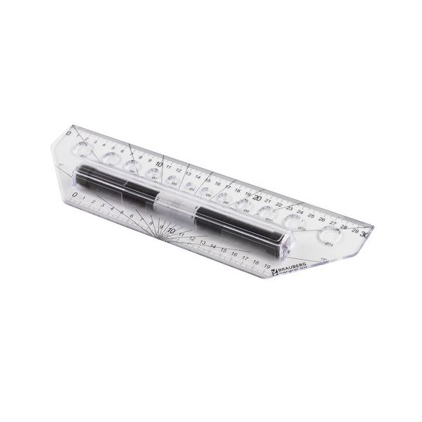 Линейка с роликом (рейсшина) 30 см, BRAUBERG, металлический ролик, коробка с подвесом, 210647
Линейка с роликом (рейсшина) 30 см, BRAUBERG, металлический ролик, коробка с подвесом, 210647