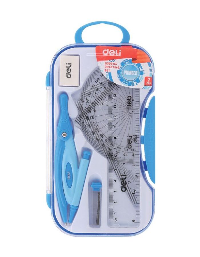 Набор для черчения Deli EG30304 (7 предметов) корпус ассорти (12 шт. в уп-ке)
Набор для черчения Deli EG30304 (7 предметов) корпус ассорти (12 шт. в уп-ке)