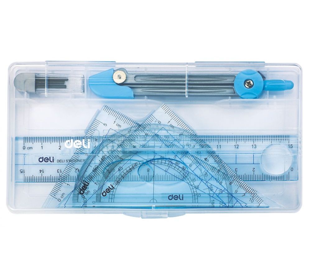 Готовальня Deli E9609 (6 предметов) (24 шт. в уп-ке)
Готовальня Deli E9609 (6 предметов) (24 шт. в уп-ке)