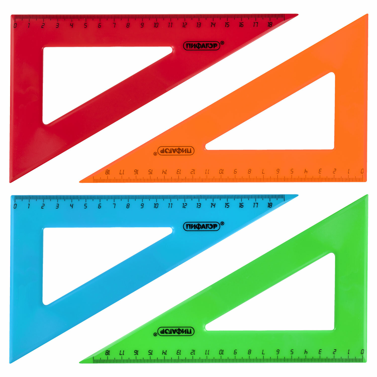 210794, (цена за 20 шт.) Треугольник пластиковый 30х18 см, ПИФАГОР, непрозрачный, ассорти, 210794
210794, (цена за 20 шт.) Треугольник пластиковый 30х18 см, ПИФАГОР, непрозрачный, ассорти, 210794