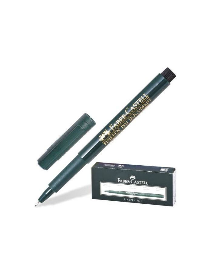 Ручка капиллярная FABER-CASTELL Finepen 1511, ЧЕРНАЯ, корпус зеленый, линия письма 0,4 мм, FC151199, (10 шт.)
Ручка капиллярная FABER-CASTELL Finepen 1511, ЧЕРНАЯ, корпус зеленый, линия письма 0,4 мм, FC151199, (10 шт.)