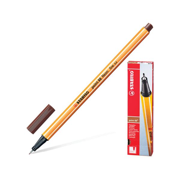 Ручка капиллярная STABILO Point 88, КОРИЧНЕВАЯ, корпус оранжевый, линия письма 0,4 мм, 88/45, (10 шт.)
Ручка капиллярная STABILO Point 88, КОРИЧНЕВАЯ, корпус оранжевый, линия письма 0,4 мм, 88/45, (10 шт.)