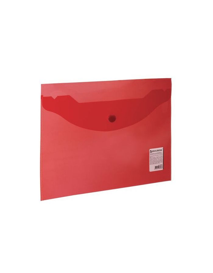 Папка-конверт с кнопкой МАЛОГО ФОРМАТА (240х190 мм), А5, прозрачная, красная, 0,15 мм, BRAUBERG, 224026, (50 шт.)
Папка-конверт с кнопкой МАЛОГО ФОРМАТА (240х190 мм), А5, прозрачная, красная, 0,15 мм, BRAUBERG, 224026, (50 шт.)