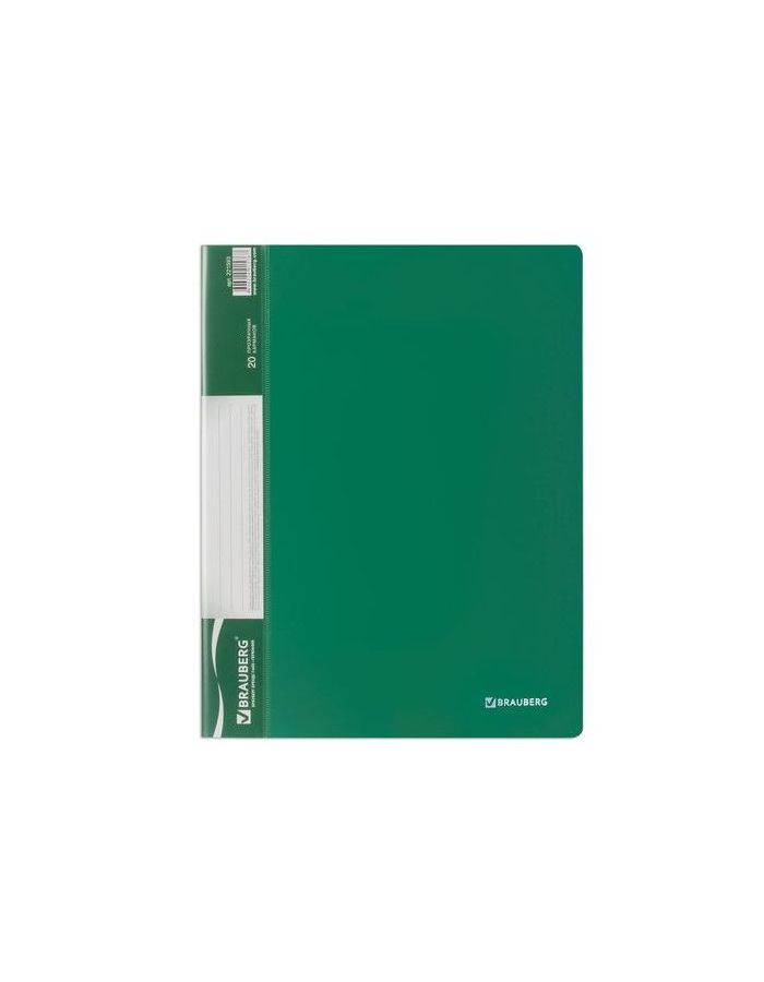 Папка 20 вкладышей BRAUBERG стандарт, зеленая, 0,6 мм, 221593, (10 шт.)
Папка 20 вкладышей BRAUBERG стандарт, зеленая, 0,6 мм, 221593, (10 шт.)