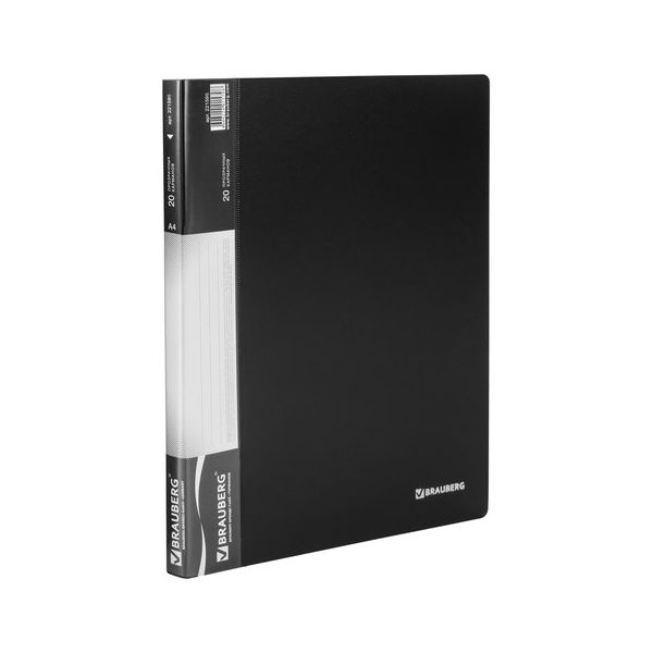 Папка 20 вкладышей BRAUBERG стандарт, черная, 0,6 мм, 221596, (10 шт.)
Папка 20 вкладышей BRAUBERG стандарт, черная, 0,6 мм, 221596, (10 шт.)