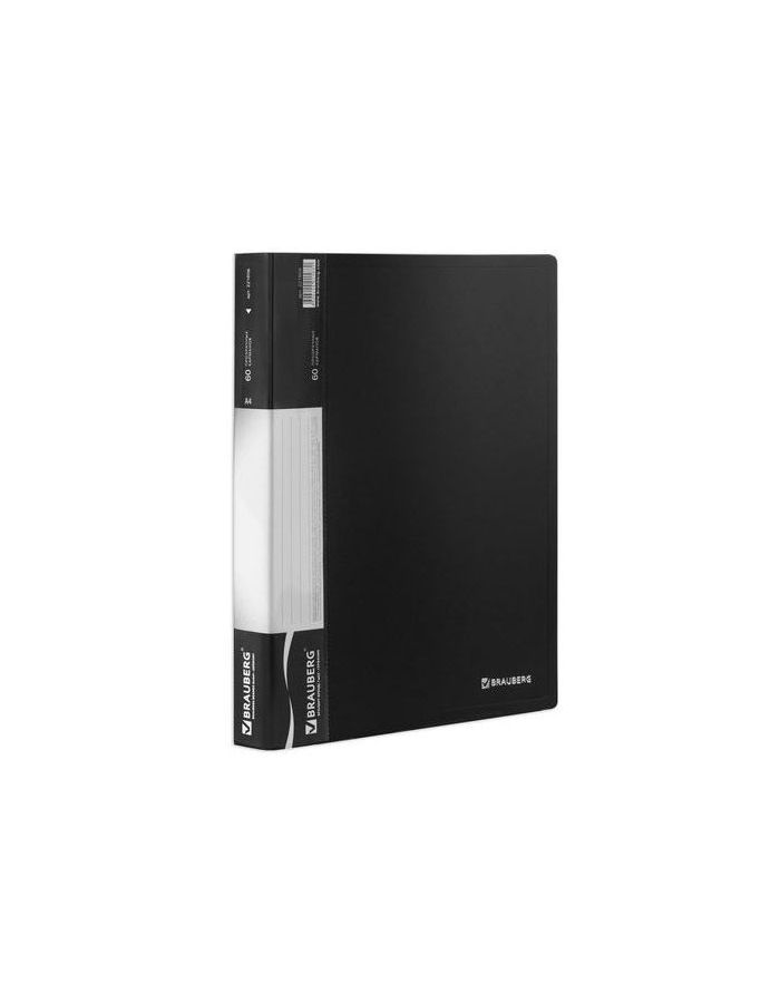 Папка 60 вкладышей BRAUBERG стандарт, черная, 0,8 мм, 221606
Папка 60 вкладышей BRAUBERG стандарт, черная, 0,8 мм, 221606
