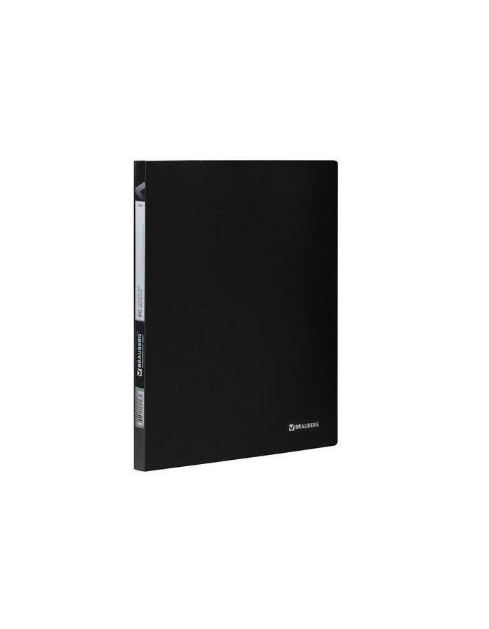 Папка 60 вкладышей BRAUBERG Office, черная, 0,6 мм, 222637
Папка 60 вкладышей BRAUBERG Office, черная, 0,6 мм, 222637