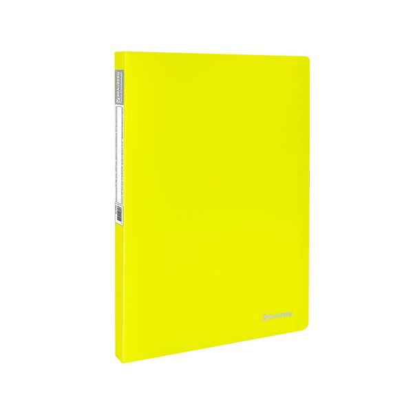 Папка 20 вкладышей BRAUBERG Neon, 16 мм, неоновая желтая, 700 мкм, 227449, (6 шт.)
Папка 20 вкладышей BRAUBERG Neon, 16 мм, неоновая желтая, 700 мкм, 227449, (6 шт.)