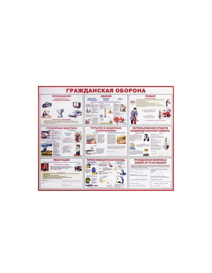 Доска-стенд информационная Гражданская оборона (910х700 мм), пластик
Доска-стенд информационная Гражданская оборона (910х700 мм), пластик