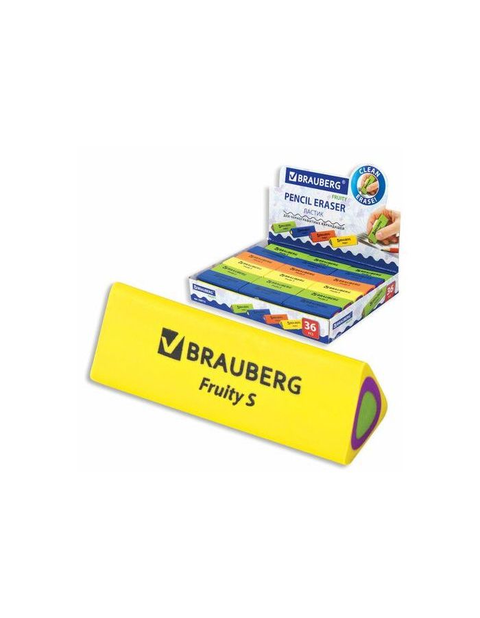 Ластик BRAUBERG "Fruity S", 44х15х15 мм, цвет ассорти, треугольный, 228713 (36 шт.)
Ластик BRAUBERG "Fruity S", 44х15х15 мм, цвет ассорти, треугольный, 228713 (36 шт.)