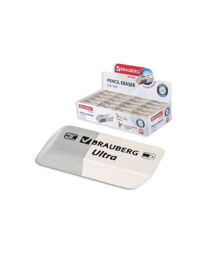 Ластик BRAUBERG "Ultra", 41х14х8 мм, серо-белый, натуральный каучук, 228703 (80 шт.)
Ластик BRAUBERG "Ultra", 41х14х8 мм, серо-белый, натуральный каучук, 228703 (80 шт.)