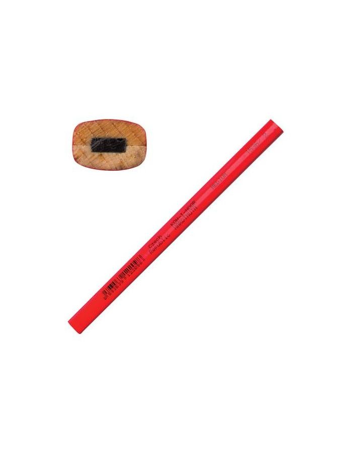 Карандаш столярный KOH-I-NOOR, 1 шт., НВ, грифель 5х2 мм, корпус красный, 153600200177, (12 шт.)