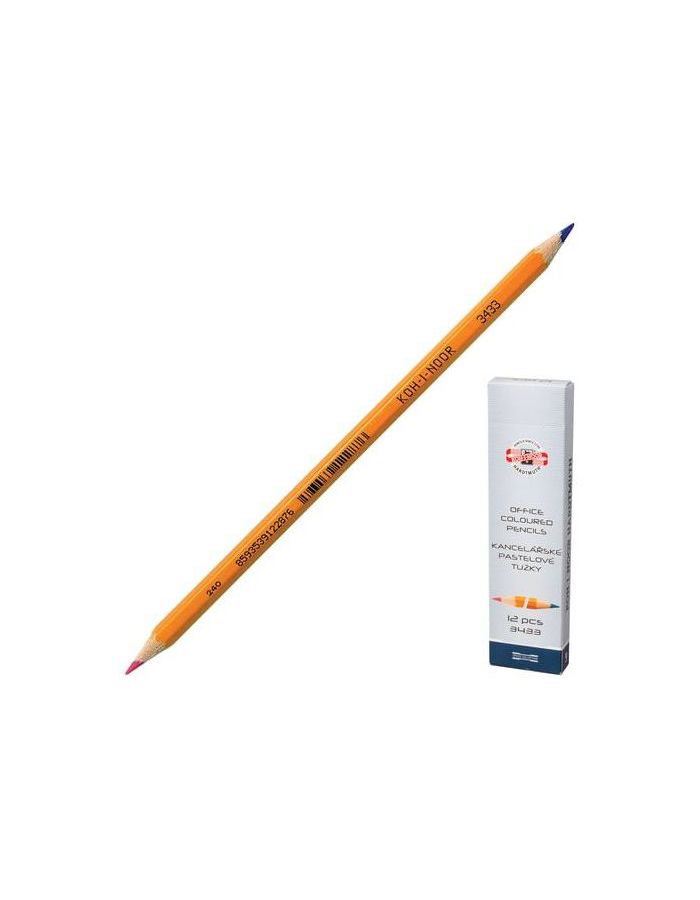 Карандаш двухцветный KOH-I-NOOR, 1 шт., красно-синий, грифель 3,2 мм, желтый корпус, 34330EG001KS, (12 шт.)
Карандаш двухцветный KOH-I-NOOR, 1 шт., красно-синий, грифель 3,2 мм, желтый корпус, 34330EG001KS, (12 шт.)