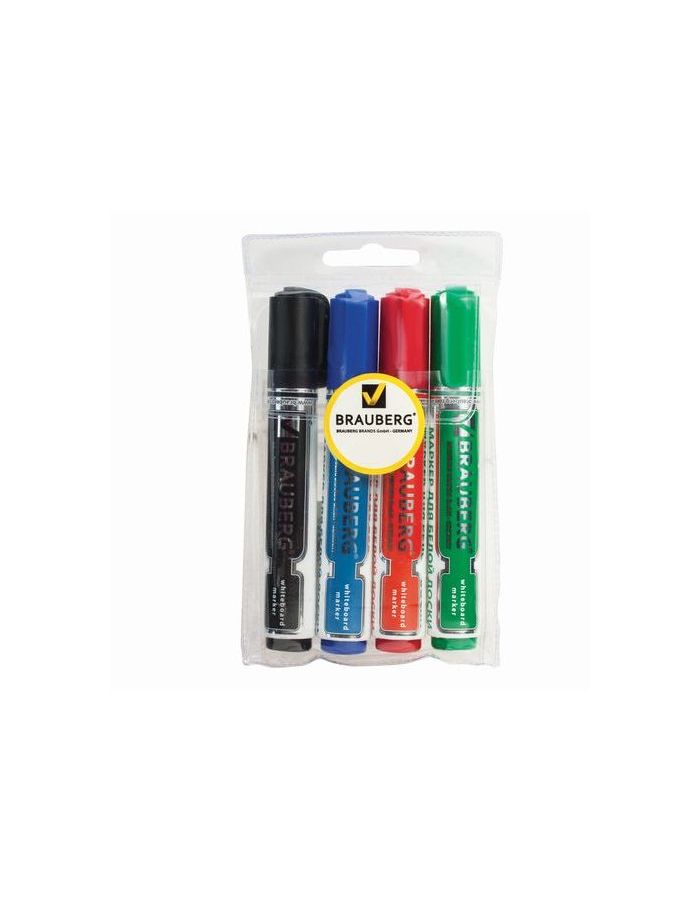 Маркеры для доски BRAUBERG, НАБОР 4 шт., АССОРТИ, Neo, с клипом, круглый наконечник, 5 мм, 150491
Маркеры для доски BRAUBERG, НАБОР 4 шт., АССОРТИ, Neo, с клипом, круглый наконечник, 5 мм, 150491