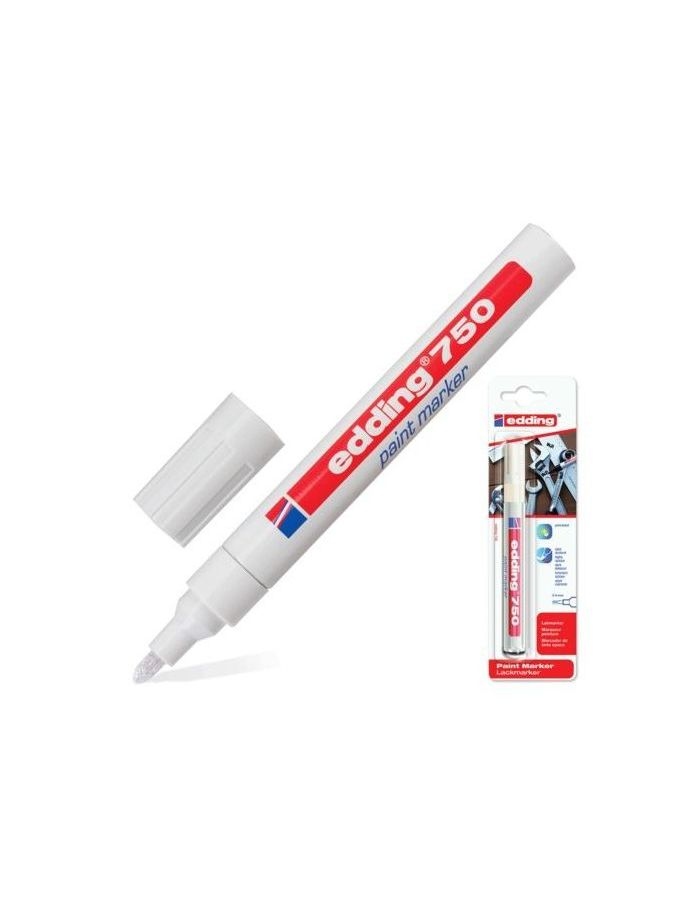 Маркер-краска лаковый EDDING 750, 2-4 мм, БЕЛЫЙ, круглый наконечник, алюминиевый корпус, Е750/49
Маркер-краска лаковый EDDING 750, 2-4 мм, БЕЛЫЙ, круглый наконечник, алюминиевый корпус, Е750/49