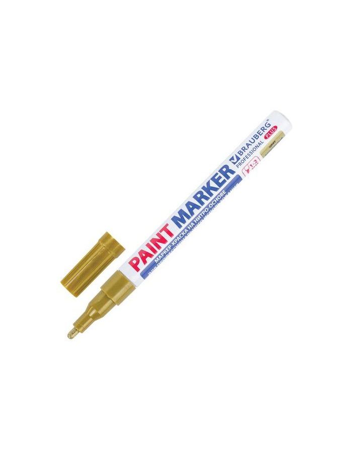 Маркер-краска лаковый (paint marker) 2 мм, ЗОЛОТОЙ, НИТРО-ОСНОВА, алюминиевый корпус, BRAUBERG PROFESSIONAL PLUS, 151443, (12 шт.)
Маркер-краска лаковый (paint marker) 2 мм, ЗОЛОТОЙ, НИТРО-ОСНОВА, алюминиевый корпус, BRAUBERG PROFESSIONAL PLUS, 151443, (12 шт.)