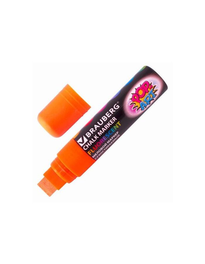 Маркер меловой BRAUBERG POP-ART, сухостираемый, для гладких поверхностей, 15мм, ОРАНЖЕВЫЙ
Маркер меловой BRAUBERG POP-ART, сухостираемый, для гладких поверхностей, 15мм, ОРАНЖЕВЫЙ