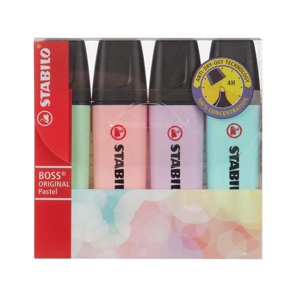 Набор текстовыделителей STABILO 4 шт., Вoss Pastel, ПАСТЕЛЬ АССОРТИ, линия 2-5 мм, 70/4-2
Набор текстовыделителей STABILO 4 шт., Вoss Pastel, ПАСТЕЛЬ АССОРТИ, линия 2-5 мм, 70/4-2