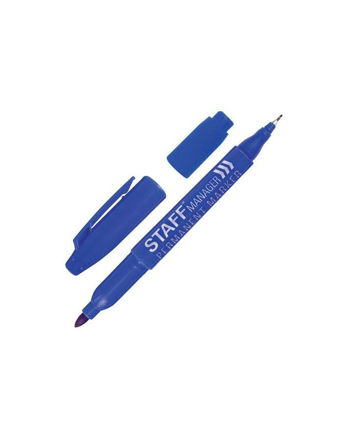 Маркер перманентный двусторонний STAFF "Manager", СИНИЙ, наконечники 0,8 мм/2,2 мм, 151626 (24 шт.)
Маркер перманентный двусторонний STAFF "Manager", СИНИЙ, наконечники 0,8 мм/2,2 мм, 151626 (24 шт.)