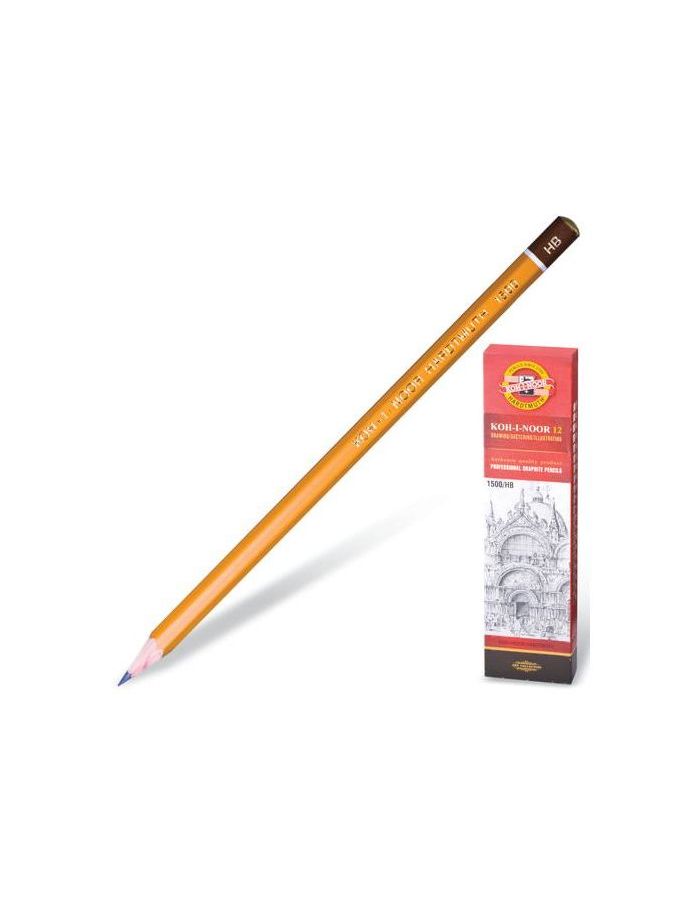 Карандаш чернографитный KOH-I-NOOR 1500, 1 шт., HB, без резинки, корпус желтый, заточенный, 15000HB01170RU, (24 шт.)
Карандаш чернографитный KOH-I-NOOR 1500, 1 шт., HB, без резинки, корпус желтый, заточенный, 15000HB01170RU, (24 шт.)