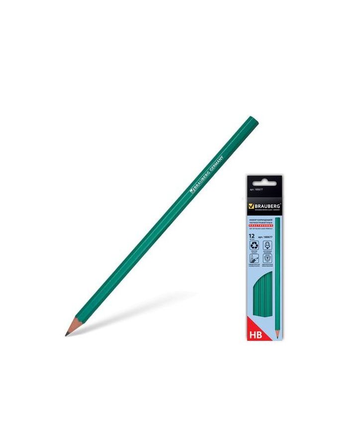Карандаши чернографитные BRAUBERG НАБОР 12 шт., НВ, без резинки, пластиковый зеленый корпус, 180677, (6 шт.)
Карандаши чернографитные BRAUBERG НАБОР 12 шт., НВ, без резинки, пластиковый зеленый корпус, 180677, (6 шт.)