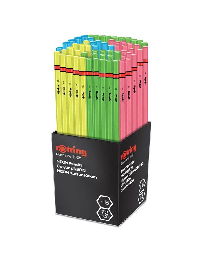 Карандаш чернографитный Rotring Neon HB 2090066 корпус ассорти (72 шт. в уп-ке)
Карандаш чернографитный Rotring Neon HB 2090066 корпус ассорти (72 шт. в уп-ке)