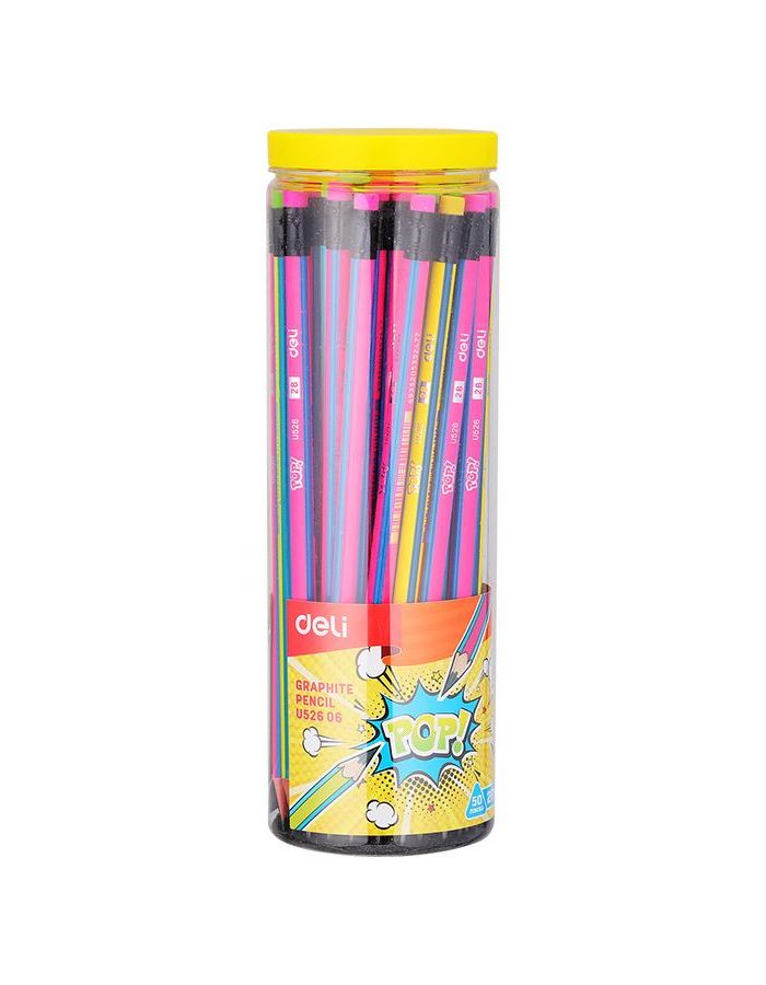 Карандаш чернографитный Deli Pop 2B EU52606-1, корпус ассорти (50 шт. в уп-ке)
Карандаш чернографитный Deli Pop 2B EU52606-1, корпус ассорти (50 шт. в уп-ке)
