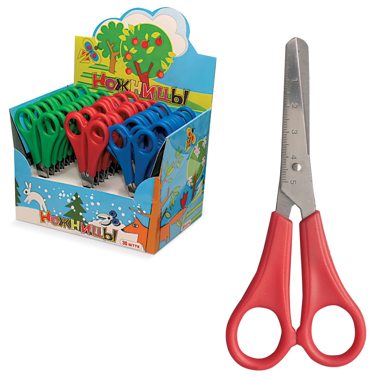 Ножницы ПИФАГОР, 135 мм, с линейкой, ассорти, в дисплее, 230936, (30 шт.)
Ножницы ПИФАГОР, 135 мм, с линейкой, ассорти, в дисплее, 230936, (30 шт.)
