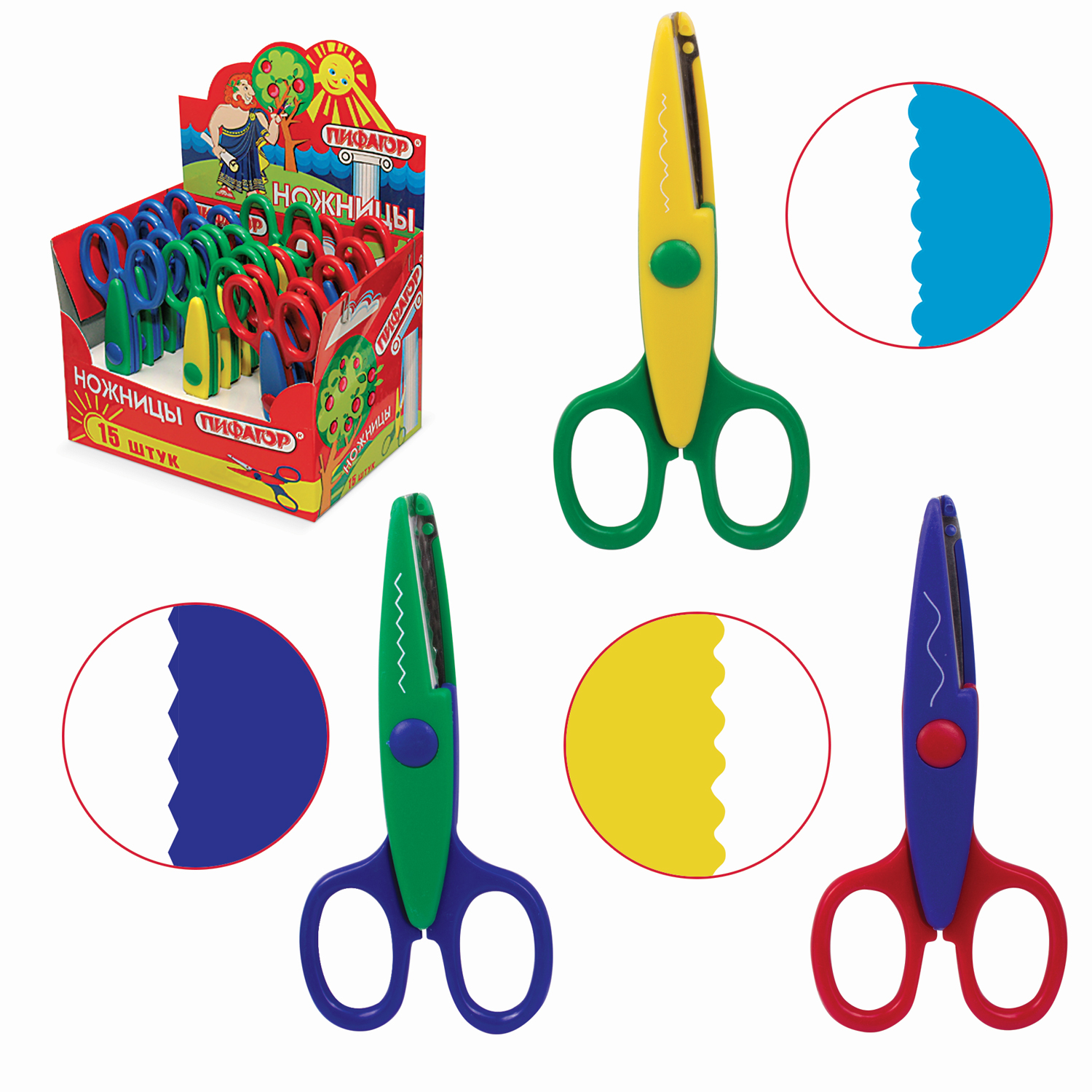 Ножницы ПИФАГОР, 135 мм, фигурное лезвие, ассорти, в дисплее, 230938, (15 шт.)
Ножницы ПИФАГОР, 135 мм, фигурное лезвие, ассорти, в дисплее, 230938, (15 шт.)
