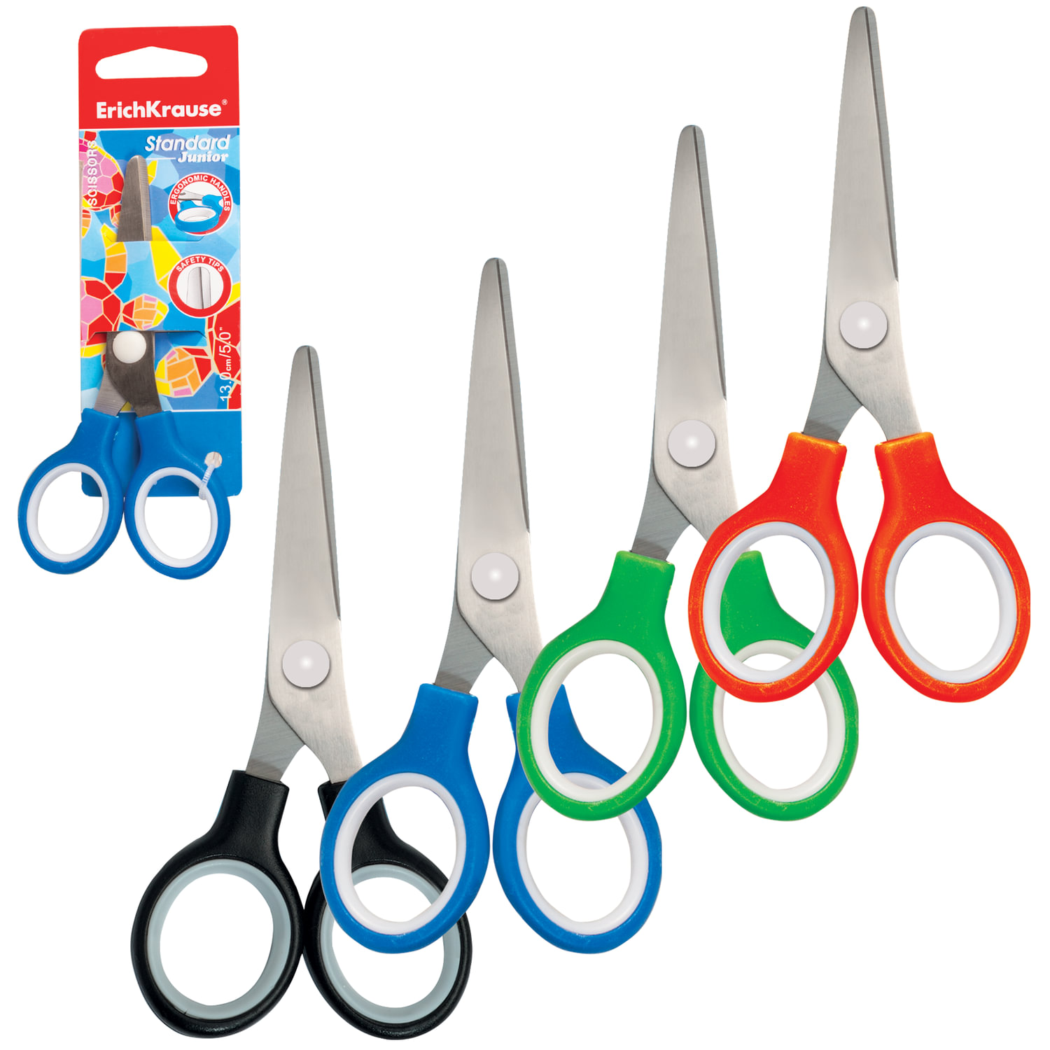 Ножницы ERICH KRAUSE Standard Junior, 130 мм, цвет ассорти, в картонной упаковке с европодвесом, 35505, (6 шт.)
Ножницы ERICH KRAUSE Standard Junior, 130 мм, цвет ассорти, в картонной упаковке с европодвесом, 35505, (6 шт.)