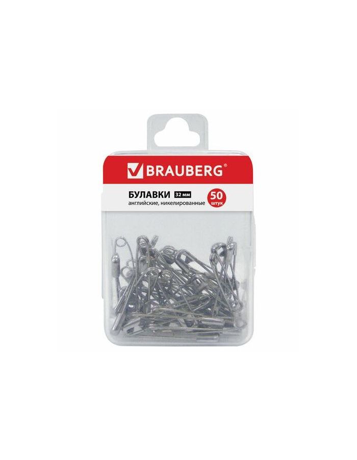 Булавки английские BRAUBERG, 32 мм, никелированные, 50 шт., в пластиковой коробке с европодвесом, 223970, (4 шт.)
Булавки английские BRAUBERG, 32 мм, никелированные, 50 шт., в пластиковой коробке с европодвесом, 223970, (4 шт.)