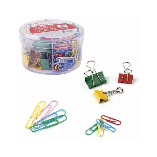 Набор BRAUBERG, зажимы 19 мм/15 шт., 25 мм/8 шт., скрепки 28 мм/152 шт. и 50 мм/50 шт., 223517
Набор BRAUBERG, зажимы 19 мм/15 шт., 25 мм/8 шт., скрепки 28 мм/152 шт. и 50 мм/50 шт., 223517