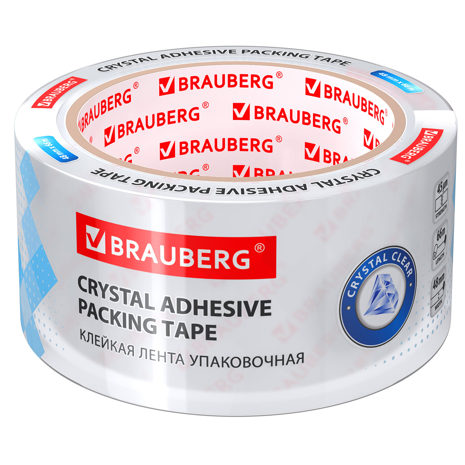 440153, Клейкая лента упаковочная 48 мм х 66 м КРИСТАЛЬНАЯ, индивидуальная упаковка, толщина 45 микрон, BRAUBERG, 440153
440153, Клейкая лента упаковочная 48 мм х 66 м КРИСТАЛЬНАЯ, индивидуальная упаковка, толщина 45 микрон, BRAUBERG, 440153