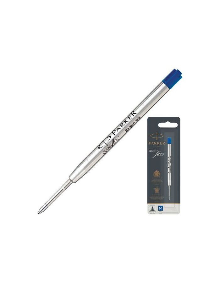 Стержень шариковый PARKER Quinkflow, металлический, 98 мм, линия письма 0,7 мм, блистер, синий, 1950371
Стержень шариковый PARKER Quinkflow, металлический, 98 мм, линия письма 0,7 мм, блистер, синий, 1950371