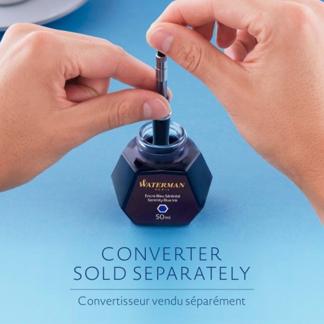 Флакон с чернилами Waterman (CWS0110720) Serenity Blue чернила 50мл для ручек перьевых
Флакон с чернилами Waterman (CWS0110720) Serenity Blue чернила 50мл для ручек перьевых