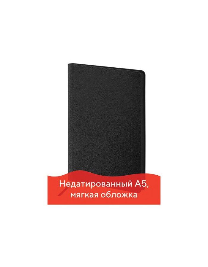 Ежедневник BRAUBERG недатированный, А5, 135х200 мм, Flexio, под фактурную кожу, 160 л., интегр.обл., чер., чер. срез, 126224
Ежедневник BRAUBERG недатированный, А5, 135х200 мм, Flexio, под фактурную кожу, 160 л., интегр.обл., чер., чер. срез, 126224