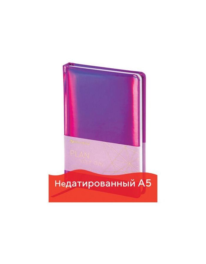 Ежедневник недатированный А5 (138x213 мм) BRAUBERG "Holiday", кожзам, 136 л., фиолетовый, 111671
Ежедневник недатированный А5 (138x213 мм) BRAUBERG "Holiday", кожзам, 136 л., фиолетовый, 111671
