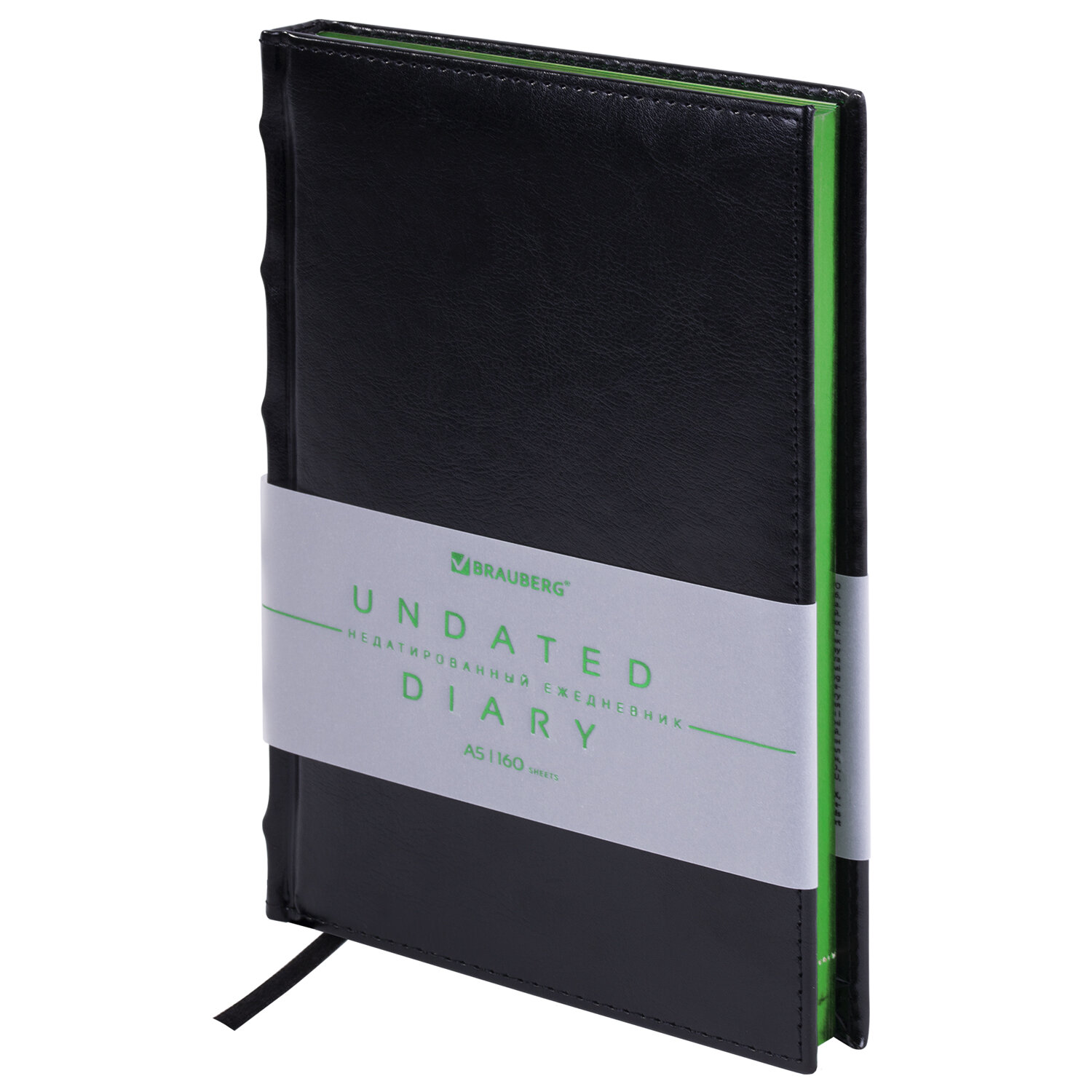 113428, Ежедневник недатированный А5 138х213 мм BRAUBERG "FLAME", под кожу, 160 л., черный, зеленый срез, 113428
113428, Ежедневник недатированный А5 138х213 мм BRAUBERG "FLAME", под кожу, 160 л., черный, зеленый срез, 113428