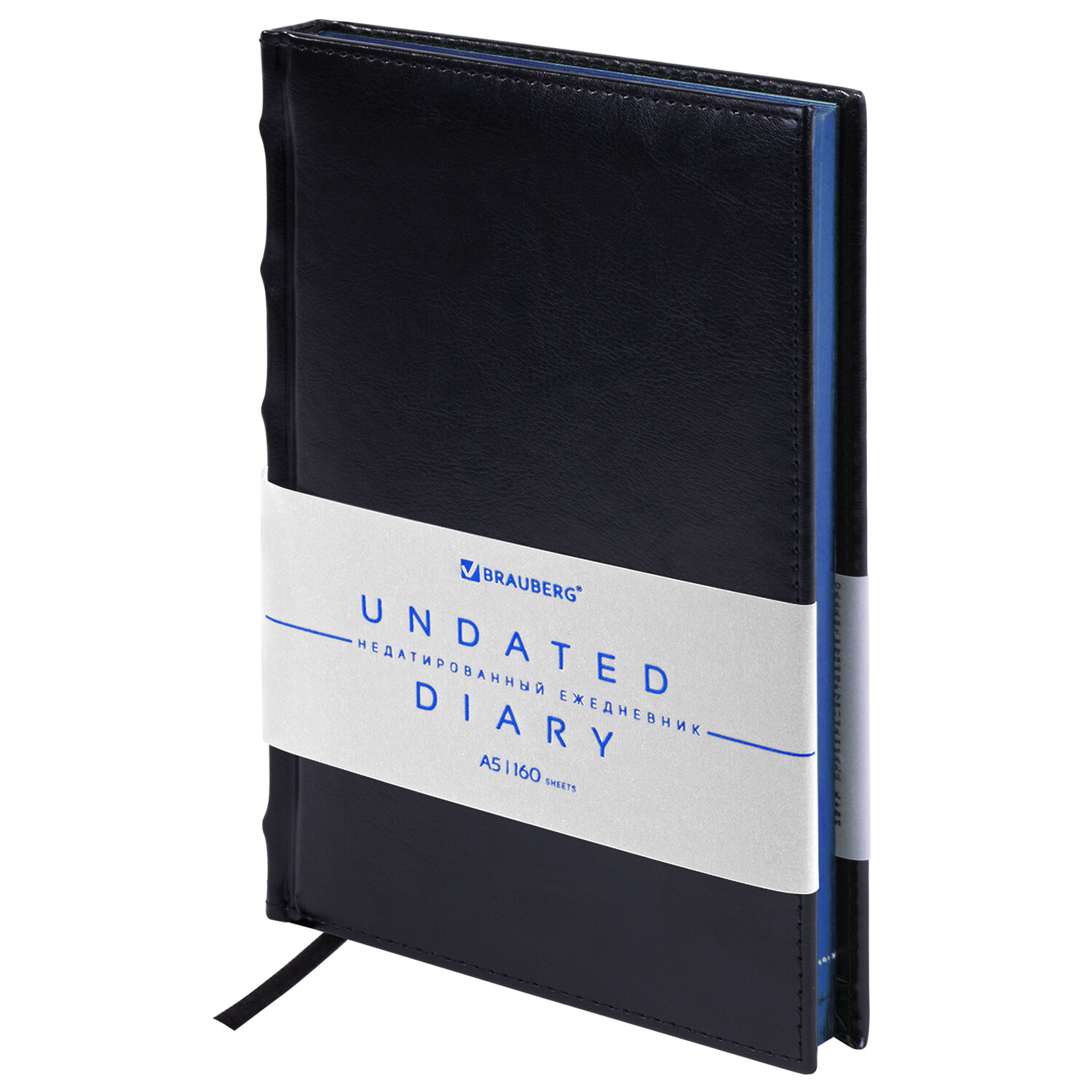 113427, Ежедневник недатированный А5 138х213 мм BRAUBERG "FLAME", под кожу, 160 л., черный, синий срез, 113427
113427, Ежедневник недатированный А5 138х213 мм BRAUBERG "FLAME", под кожу, 160 л., черный, синий срез, 113427