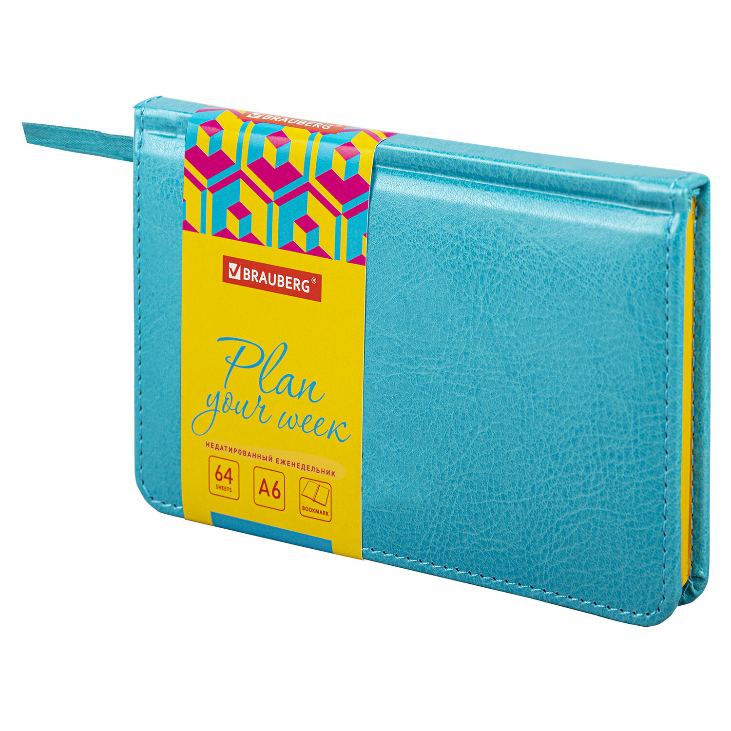 114483, Еженедельник недатированный МАЛЫЙ ФОРМАТ 95х155 мм А6 BRAUBERG "Rainbow", под кожу, 64 л., бирюзовый, 114483
114483, Еженедельник недатированный МАЛЫЙ ФОРМАТ 95х155 мм А6 BRAUBERG "Rainbow", под кожу, 64 л., бирюзовый, 114483