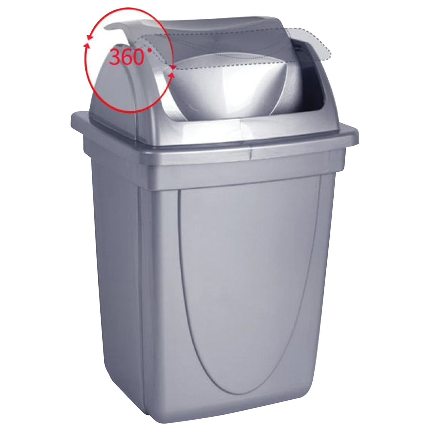 Корзина для бумаг, 12 л, цельная, с вращающейся крышкой, металлик, СТАММ, КР92
Корзина для бумаг, 12 л, цельная, с вращающейся крышкой, металлик, СТАММ, КР92