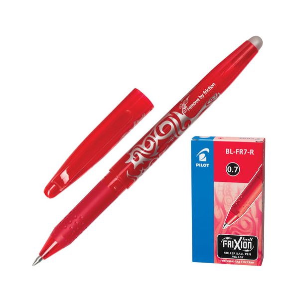 Ручка стираемая гелевая с грипом PILOT Frixion, КРАСНАЯ, корпус красный, узел 0,7 мм, линия письма 0,35 мм, BL-FR-7
Ручка стираемая гелевая с грипом PILOT Frixion, КРАСНАЯ, корпус красный, узел 0,7 мм, линия письма 0,35 мм, BL-FR-7