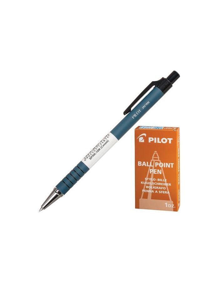 Ручка шариковая масляная автоматическая PILOT, СИНЯЯ, корпус синий, узел 0,7мм, линия письма 0,32мм, BPRK-10M
Ручка шариковая масляная автоматическая PILOT, СИНЯЯ, корпус синий, узел 0,7мм, линия письма 0,32мм, BPRK-10M