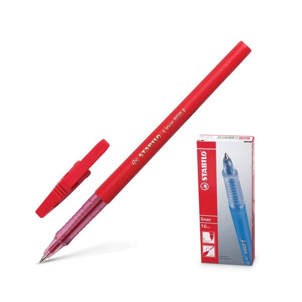 Ручка шариковая STABILO Liner, КРАСНАЯ, корпус красный, узел 0,7 мм, линия письма 0,3 мм, 808/40, (10 шт.)
Ручка шариковая STABILO Liner, КРАСНАЯ, корпус красный, узел 0,7 мм, линия письма 0,3 мм, 808/40, (10 шт.)